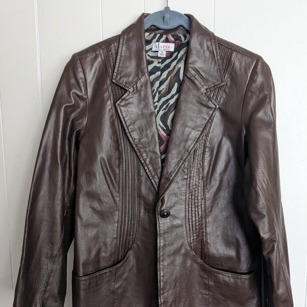 D&Co Brown Leather Jacket